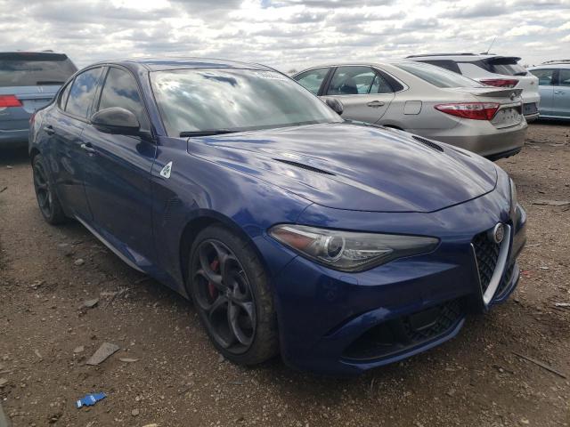 ZARFAEAV1H7548774 - 2017 ALFA ROMEO GIULIA QUADRIFOGLIO BLUE photo 4