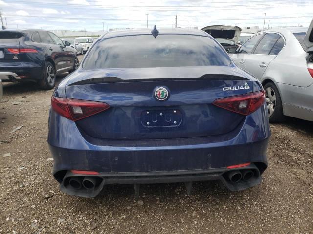 ZARFAEAV1H7548774 - 2017 ALFA ROMEO GIULIA QUADRIFOGLIO BLUE photo 6