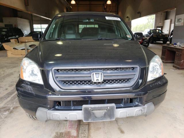 2HKYF18654H573162 - 2004 HONDA PILOT EXL BLACK photo 5