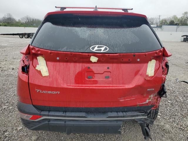 5NMJBCAE1NH136445 - 2022 HYUNDAI TUCSON SEL RED photo 6