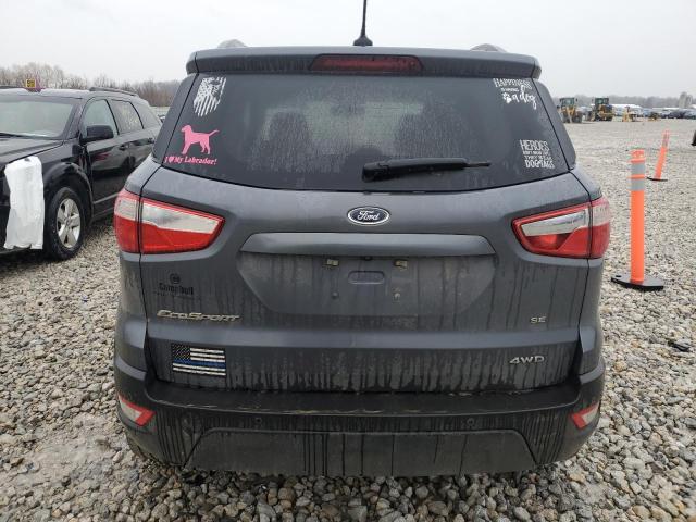 MAJ6P1UL0JC227985 - 2018 FORD ECOSPORT SE GRAY photo 6