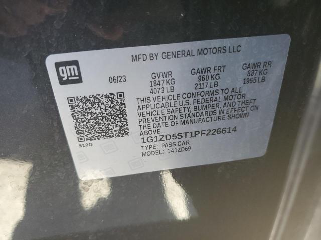 1G1ZD5ST1PF226614 - 2023 CHEVROLET MALIBU LT CHARCOAL photo 13