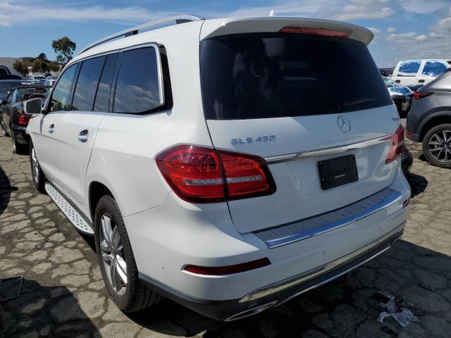 4JGDF6EE2HA969047 - 2017 MERCEDES-BENZ GLS 450 4MATIC WHITE photo 2