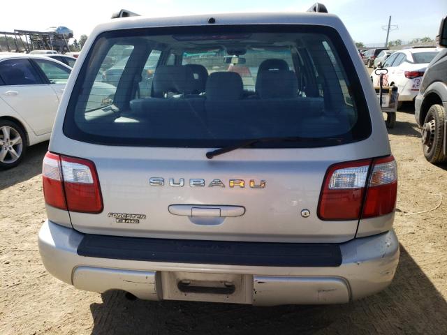JF1SF65651H757198 - 2001 SUBARU FORESTER S SILVER photo 6