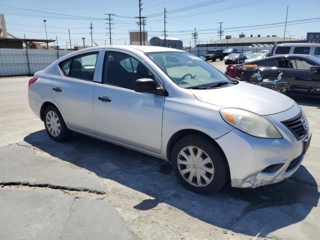 3N1CN7AP4EL867949 - 2014 NISSAN VERSA S SILVER photo 4