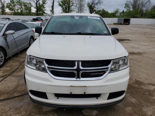 3C4PDCAB9ET132754 - 2014 DODGE JOURNEY SE WHITE photo 5