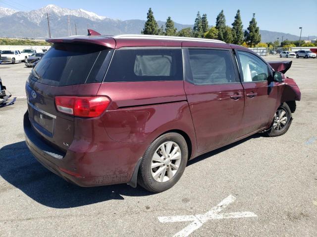 KNDMB5C1XG6125155 - 2016 KIA SEDONA LX BURGUNDY photo 3