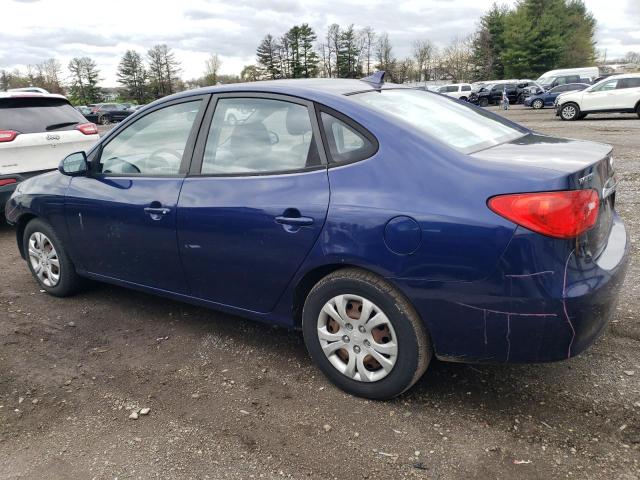 KMHDU4AD1AU943938 - 2010 HYUNDAI ELANTRA BLUE BLUE photo 2