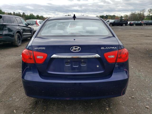 KMHDU4AD1AU943938 - 2010 HYUNDAI ELANTRA BLUE BLUE photo 6