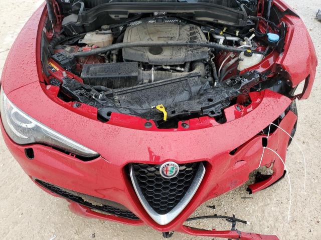 ZASFAKNN0J7B83066 - 2018 ALFA ROMEO STELVIO TI SPORT RED photo 12