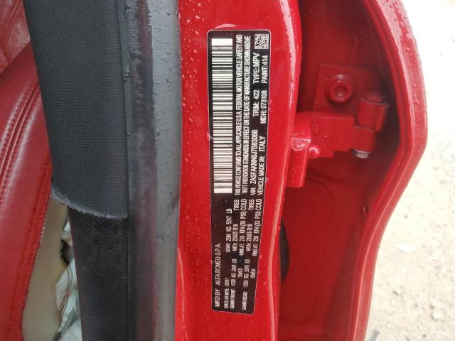 ZASFAKNN0J7B83066 - 2018 ALFA ROMEO STELVIO TI SPORT RED photo 14