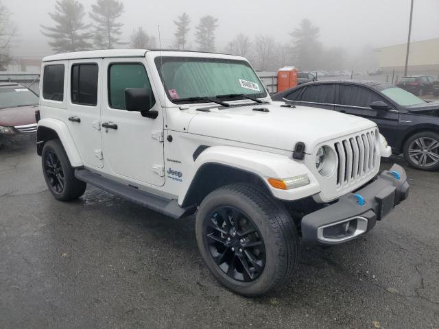 1C4JJXP68NW276046 - 2022 JEEP WRANGLER U SAHARA 4XE WHITE photo 4