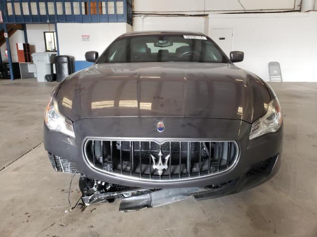 ZAM56RPA6G1185470 - 2016 MASERATI QUATTROPOR S GRAY photo 5