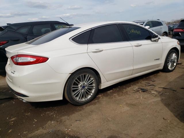 3FA6P0LU7DR296702 - 2013 FORD FUSION SE HYBRID WHITE photo 3