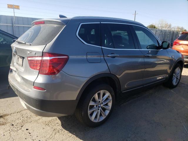 5UXWX9C53D0A17609 - 2013 BMW X3 XDRIVE28I GRAY photo 3