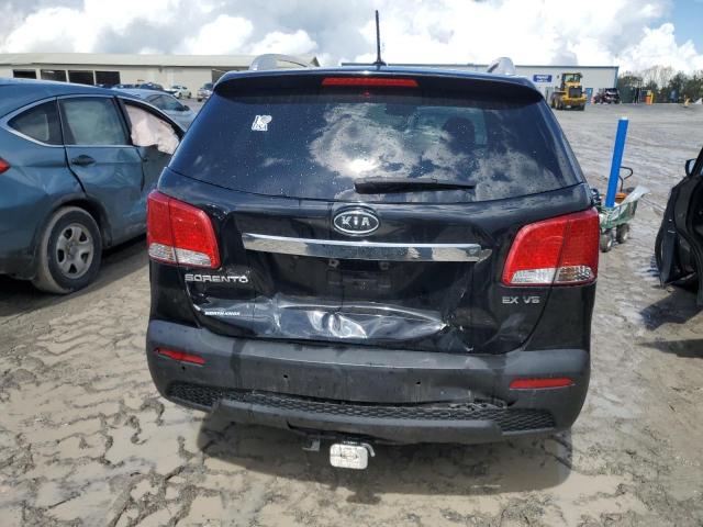 5XYKU4A28DG346091 - 2013 KIA SORENTO EX BLACK photo 6