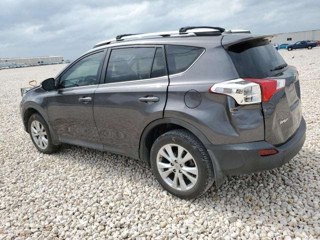 2T3YFREV3EW107234 - 2014 TOYOTA RAV4 LIMITED GRAY photo 2