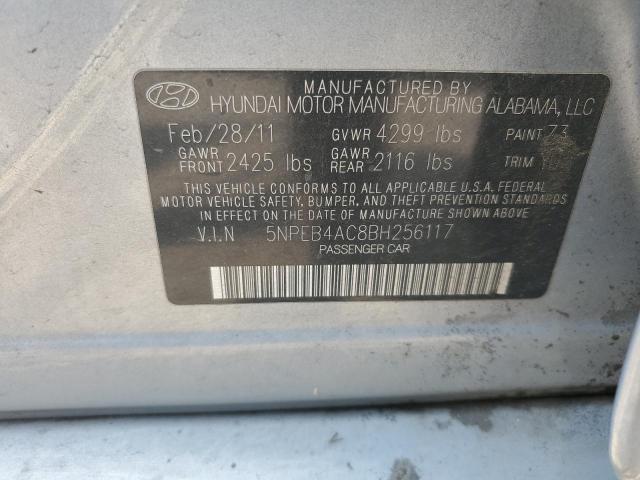 5NPEB4AC8BH256117 - 2011 HYUNDAI SONATA GLS BLUE photo 13