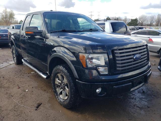 1FTFX1EF9CKE30210 - 2012 FORD F150 SUPER CAB BLACK photo 4