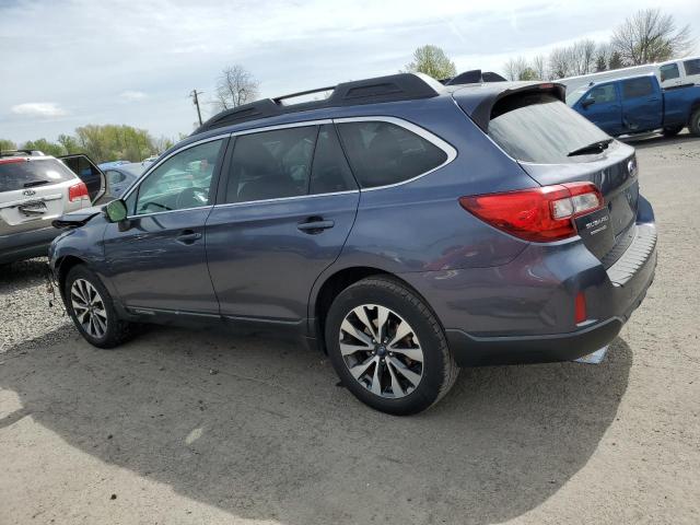 4S4BSANC0G3329443 - 2016 SUBARU OUTBACK 2.5I LIMITED BLUE photo 2