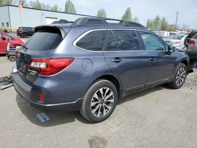 4S4BSANC0G3329443 - 2016 SUBARU OUTBACK 2.5I LIMITED BLUE photo 3