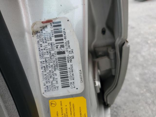 JT8BD69S730177197 - 2003 LEXUS GS 300 SILVER photo 12