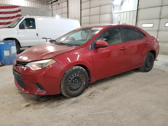 2T1BURHE8EC200915 - 2014 TOYOTA COROLLA L RED photo 1