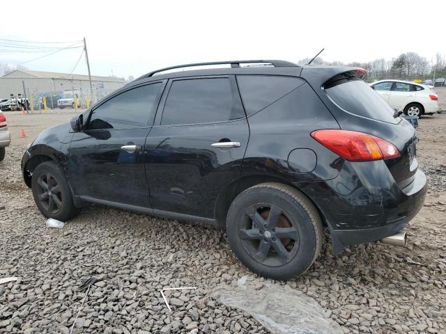 JN8AZ18W29W212339 - 2009 NISSAN MURANO S BLACK photo 2