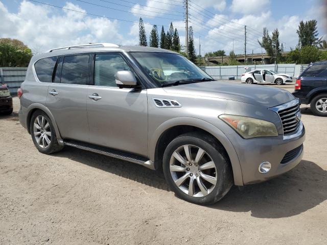 JN8AZ2ND3C9715375 - 2012 INFINITI QX56 GRAY photo 4