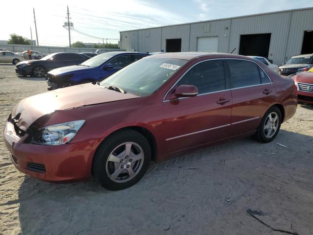 JHMCN36487C002970 - 2007 HONDA ACCORD HYBRID BURGUNDY photo 1