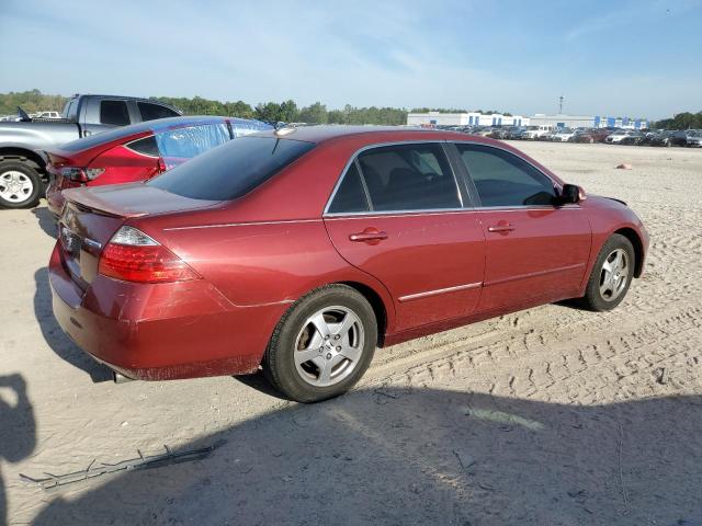 JHMCN36487C002970 - 2007 HONDA ACCORD HYBRID BURGUNDY photo 3