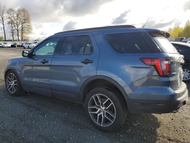 1FM5K8GT3JGB32754 - 2018 FORD EXPLORER SPORT BLUE photo 2