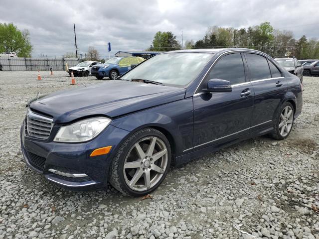 WDDGF8AB3EA959850 - 2014 MERCEDES-BENZ C 300 4MATIC BLUE photo 1