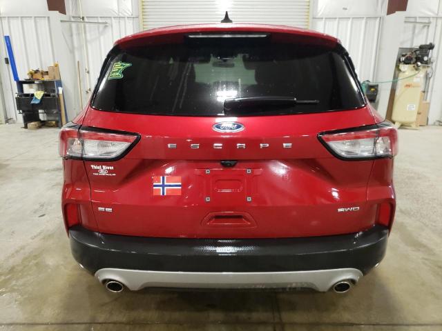 1FMCU9G66MUA86652 - 2021 FORD ESCAPE SE RED photo 6