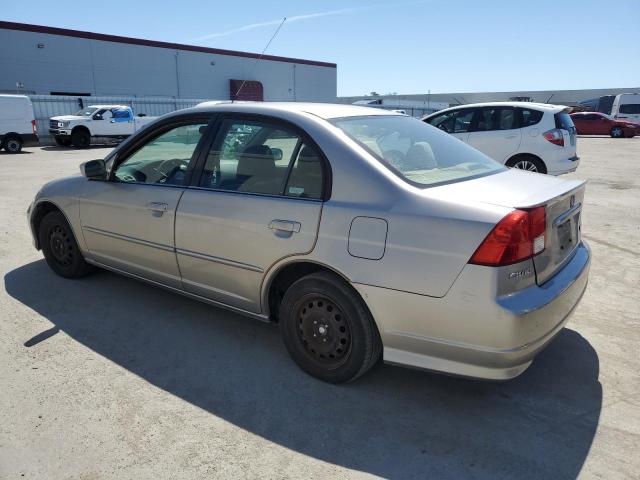 JHMES96695S012822 - 2005 HONDA CIVIC HYBRID BEIGE photo 2