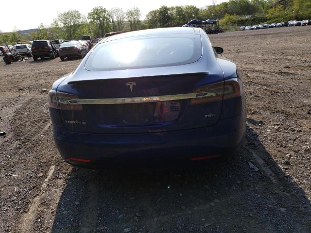 5YJSA1E23GF150766 - 2016 TESLA MODEL S Կապույտ լուսանկար 6
