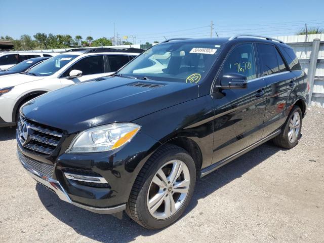 4JGDA5HB8EA366271 - 2014 MERCEDES-BENZ ML 350 4MATIC BLACK photo 1