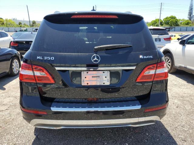 4JGDA5HB8EA366271 - 2014 MERCEDES-BENZ ML 350 4MATIC BLACK photo 6