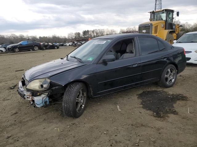 2HGES16573H556090 - 2003 HONDA CIVIC LX BLACK photo 1