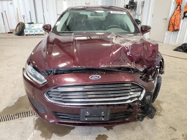 3FA6P0H77DR119876 - 2013 FORD FUSION SE MAROON photo 5