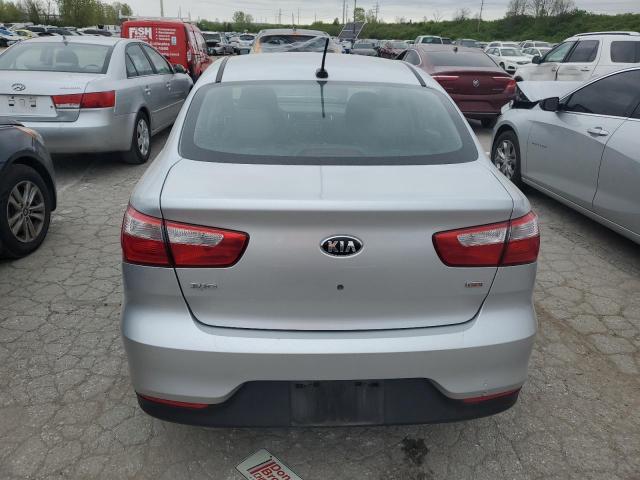 KNADM4A34G6686330 - 2016 KIA RIO LX SILVER photo 6