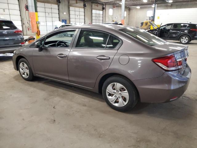 19XFB2F54FE014552 - 2015 HONDA CIVIC LX GRAY photo 2