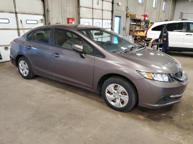 19XFB2F54FE014552 - 2015 HONDA CIVIC LX GRAY photo 4