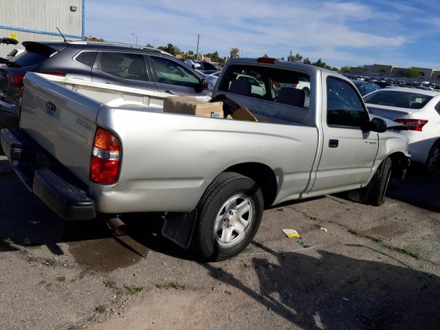 5TENL42N74Z433706 - 2004 TOYOTA TACOMA SILVER photo 3