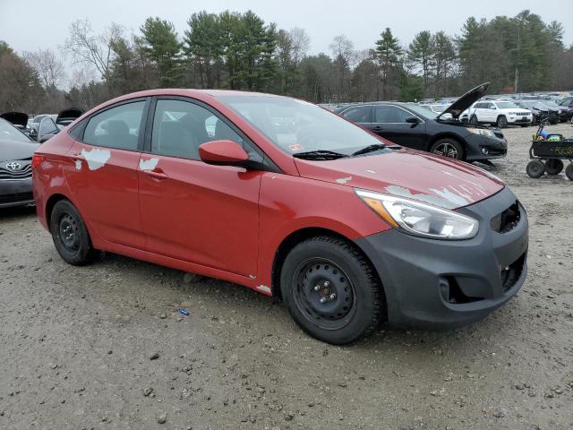 KMHCT4AE5HU378613 - 2017 HYUNDAI ACCENT SE RED photo 4