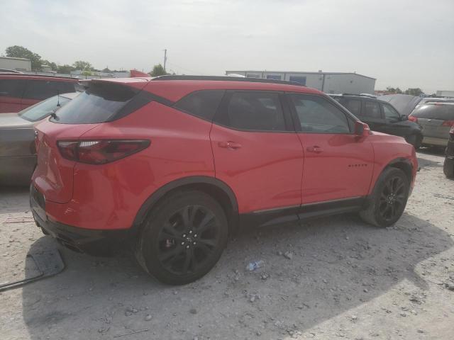 3GNKBERS6KS670675 - 2019 CHEVROLET BLAZER RS RED photo 3