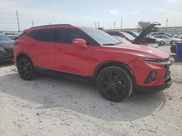 3GNKBERS6KS670675 - 2019 CHEVROLET BLAZER RS RED photo 4