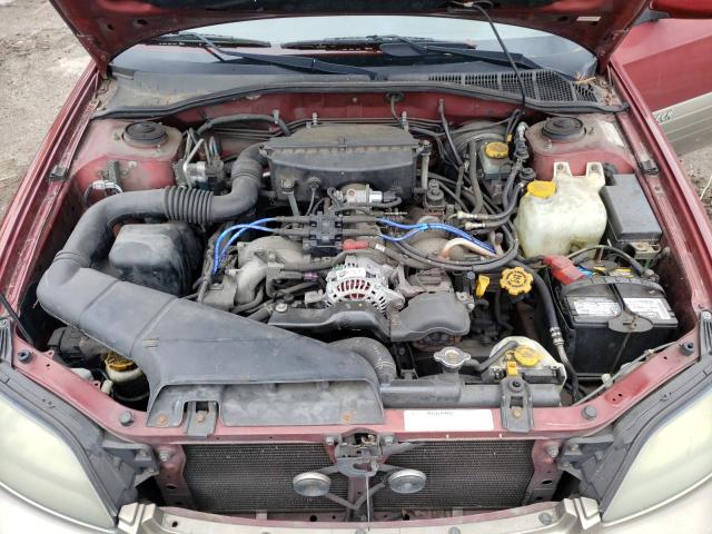 4S3BH686747641432 - 2004 SUBARU LEGACY OUTBACK LIMITED BURGUNDY photo 11