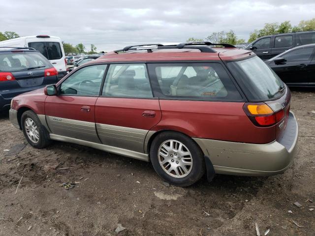 4S3BH686747641432 - 2004 SUBARU LEGACY OUTBACK LIMITED BURGUNDY photo 2