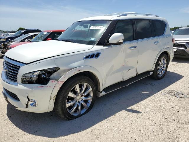 JN8AZ2NE8D9060981 - 2013 INFINITI QX56 WHITE photo 1